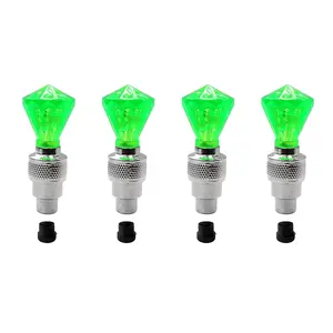 4 pcs Diamond LED Valve Stem Lights | Vibration-Activated Green Wheel Lights | Universal for Cars, Bikes, Motorcycles, Scooters | Waterproof Neon Tire Lights for Safe Night Riding and Cool Decoration 2026