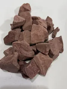 Natural Red Kaolin Clay, Cosmetic & Edible Grade, Slightly Sticky Raw Clay Chunks, 7 oz (200g)