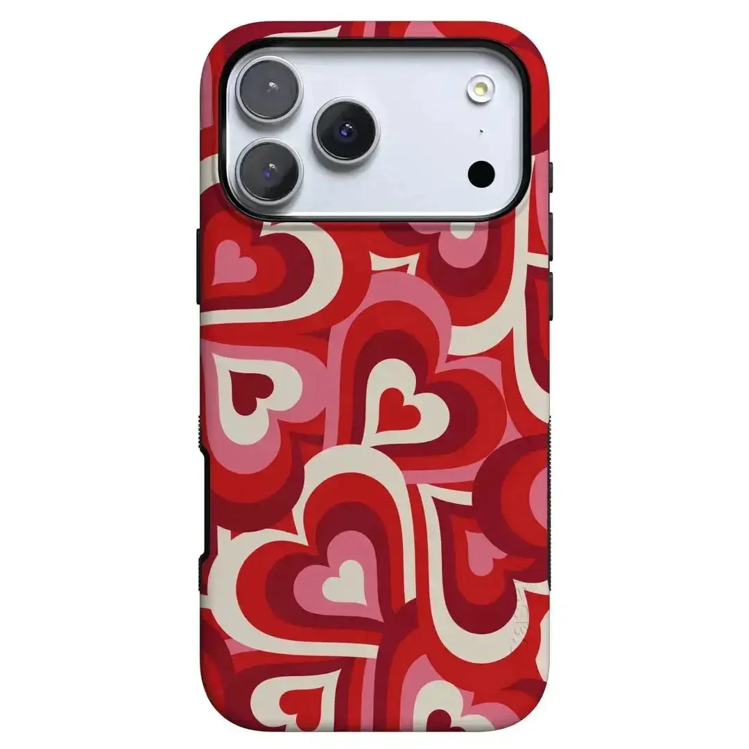 Casely iPhone 17 Pro Max Case | Love Song Remix | Ombre Hearts | Bold Protective Design | Compatible with MagSafe