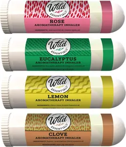 Wild Essentials Smell Training Kit Nasal Inhalers, Made in The USA, Pure Essential Oils, Olfactory Therapy, Loss of Smell, Aromatherapy, All Natural