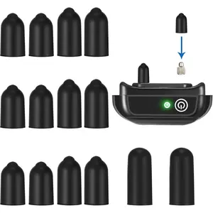 24 Pieces Shock Collar Dog Rubber Tips Training Collar Replacement Parts Silicone Covers for Training Rubber Dog Shock Prongs or Anti Bark Collars Tool(13 mm,16 mm,20 mm)