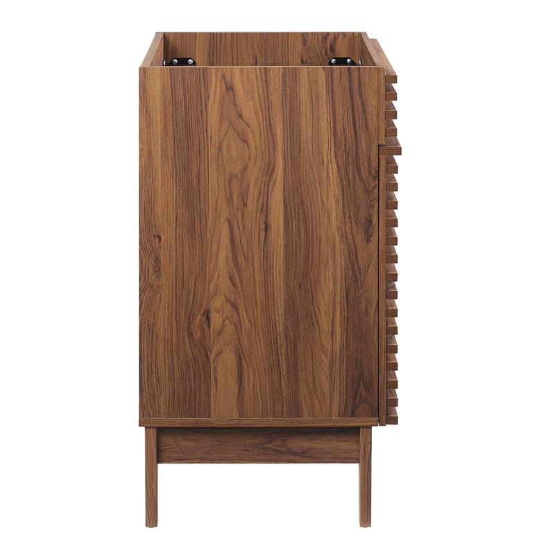 Modway Render 30" Bathroom Vanity Cabinet (Sink Basin Not Included) in Walnut