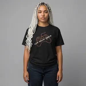 Y2K Gaming Tee — "One More Game" Controller Graphic T‑Shirt