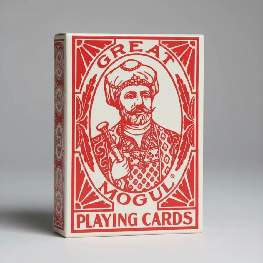 Great Mogul Individual Standard Playing Cards - Traditional Index, 2.5" x 3.5", Arabian Motif, Bicycle Rider Back, Heritage Design, Factory Seconds, for Bar Games, Magic Tricks, Collectors of Vintage-Inspired Designs, All Ages