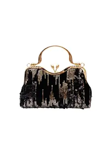 Women's Evening Bag, Handheld Bag, Valentine's Day Gifts for Her, Clutch Bags, Rhinestone Floral Design, Women's Handbag, Christmas Gift, Wedding Clutch, Shiny Sequined Bag, Bling Handbag, Festival Gifts, New Year Gifts, Evening Handbags