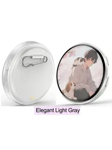 Electronic Badge Brooch, Anime Peripheral Cosplay Accessory, Smart Electronic Album Pin, Wearable on Bag or Jacket, Unisex