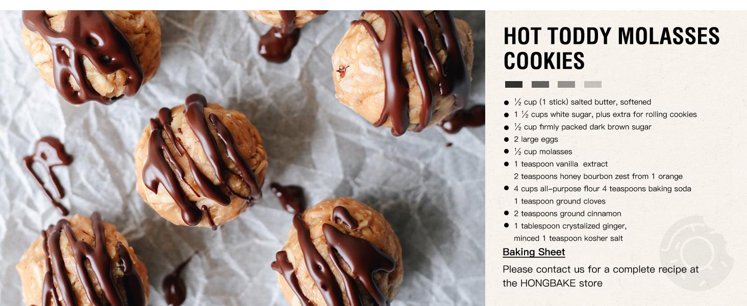 [Official] 2-PACK Dark Grey HONGBAKE 3pc Diamond-Texture Baking Sheet Pan Set, Teflon-Free Cookie Sheet Bakeware, Christmas Gift Ideas, Cookware Set