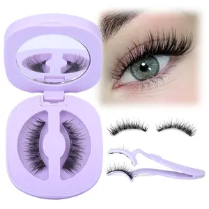 Magnetic Eyelashes, Magnetic Eyelashes with Applicator, Natural Look Magnetic Lashes, No Need Glue False Eyelashes Wispy Lashes