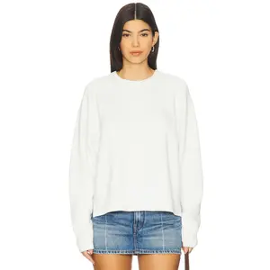 Free People Spring Street Pullover in Optic White
