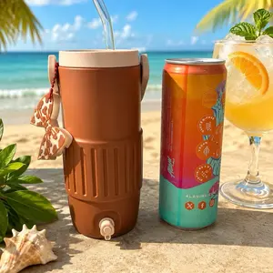 Retro 12oz Can Cooler - Skinny Koozie Drink - Soda Holder