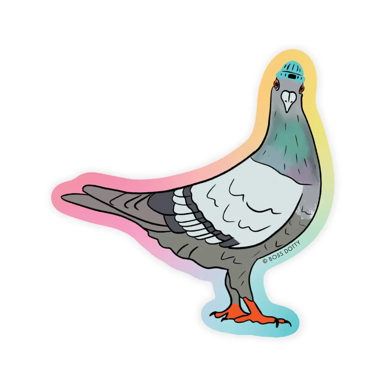 Pigeon Sticker - Colorful Design for Decorative Use, Ideal for Home Decor and Ornaments