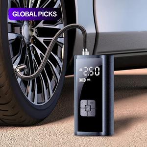 portable wireless car air compressor, automotive tire inflator, multifunctional electric tire inflator pump for motorcycle bicycle auto tyre balls, car repair tools, car accessories, men gifts, tire pressure monitor, automotive, digital tire inflator