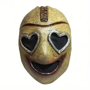 1Count Retro Heart Eyes Plastic Latex Mask - -Themed Heart-Shaped Eyes with Wide &, Suitable for Halloween & Christmas Costume Parties,, Role-Play - Comfortable Wearable Face Accessory for s & Old Man Mask Reusable Half Mask Old Man Mask Elephant Mask