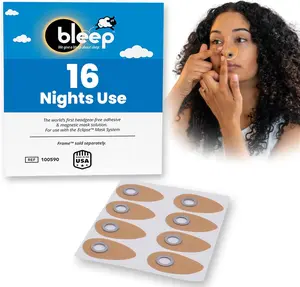 Bleep Eclipse Halos – 32 MagSeal Ports for Eclipse Frame, Disposable Adhesives, Leak-Free, BPA, Corn & Latex-Free, 16-Day Supply, USA-Made, One-Size-Fits-All