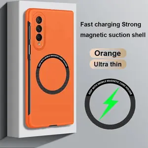 Ultra Thin Skin Feel Case for Samsung Galaxy Z Fold 3 4 5 6 7 Fold5 for Magsafe Magnetic Wireless Charging Fold6 Fold4 Cover