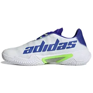 Adidas Barricade Men's Low-Top Tennis Shoes in Sapphire Blue with Slip-Resistant and Durable Features