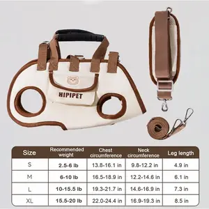 Hipipet Outdoor Dog Backpack Leash - Portable Multi-Function Hands-Free Carrier with Air Mesh Design for Comfort and Versatility, Ideal for Hiking and Travel with Pets