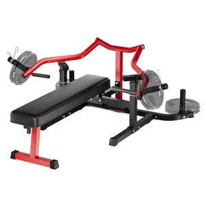 Garvee Chest Press Bench, Bench Press Machine With Independent Converging Arms, 1050LBS Capacity Foldable Adjustable Workout Bench, Fits 1 Inch and 2 Inch Plates, Home Gym Strength Training