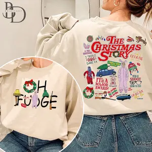 A Christmas Story Shirt, Oh Fudge T-Shirt Sweatshirt, Christmas Movie Family X-mas Tee, Christmas Story Sweatshirt, Gift for Women, Gift for Man, Full Size Tops Womenswear
