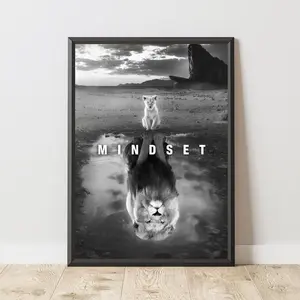 Motivational Poster, Inspirational Quote Wall Art, Home Gym Decor, Office Decor, Entrepreneur Mind | Frameless Poster P