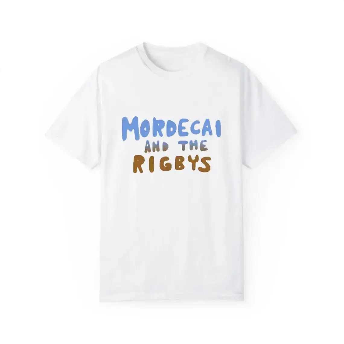 Mordecai And The Rigbys Cotton T Shirt Design Featuring Iconic Ringer Style