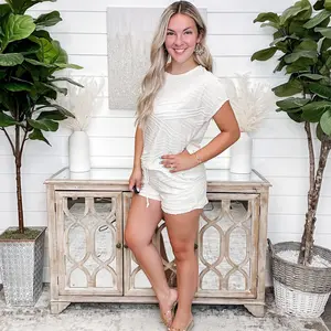 It's Always Good High-Rise Cream Shorts