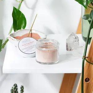 Clay Face Mask Trio / Rose Clay / French Green Clay Kaolin Clay / Turmeric Kelp Calendula