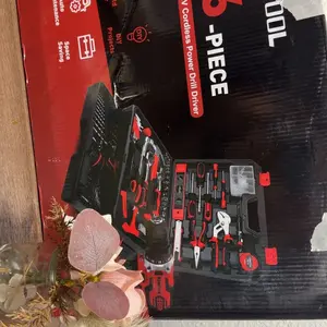 KingTool 276-Piece Tool Set Kit - Tool kit with 12V Cordless Power Drill Driver Toolbox Storage Case with Drawer, Drill Set Perfect for Homeowner, Diyer, Handyman