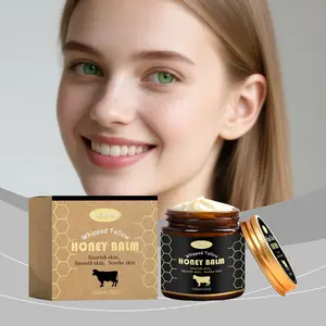 WOODSLEEP Whipped Grass-Fed Beef Tallow Honey Balm – 4.23 oz; moisturizing cream for soft, smooth skin; handmade all-natural moisturizer; hydrating, soothing, moisture-boosting cream; luminous firming cream; body care; hydrates dry skin.
