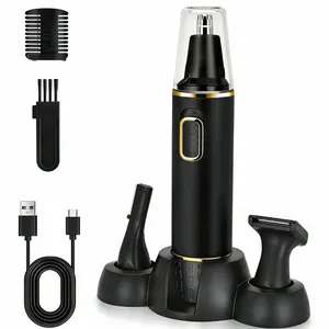 LMMAKE Nose Hair Trimmer Professional Painless Rechargeable for Men Women with Powerful Motor Dual Edge Blades USB Charging Low Noise Easy Clean Hair Removal Solution