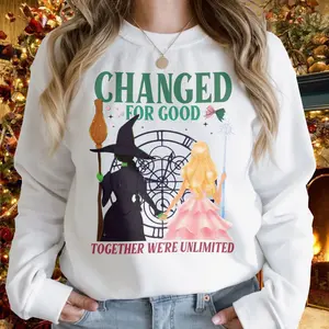 Wicked Change For Good Sweatshirt, Defy Gravity Broomstick Magic Wand, Wizard Movie Unisex Tshirt, Wicked Musical Fan Gift Shirt, Wizard of Oz Tee