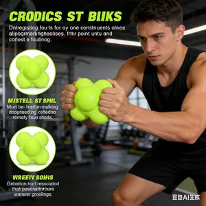 Hexagonal Ball High Elasticity Reaction Ball Agility Ball Dribbling Ball Speed Ball Exercise Reaction Ability