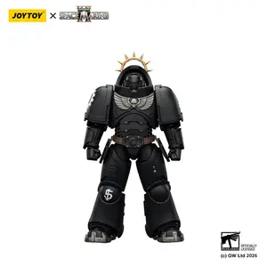 JOYTOY Warhammer 40,000 1/18 Space Marine Action Figure, Game Edition Iron Hands Heavy Intercessor with Heavy Bolt Rifle and Bolt Pistol JT03714