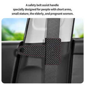 Car Seat Belt Helper Pull Handle, Vehicle Safety Belt Extension Strap, In-Car Assistance Tool, Interior Safety Upgrade Item, Car Safety Equipment