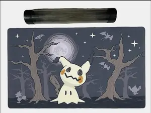Ygomat Mimikyu Desk Mat Trading Card Game Playmat PTCG CCG Mouse Pad, Desk Mat, PC Accessories.