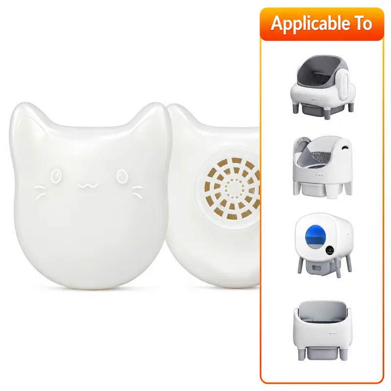 FUMOI Auto Self-Cleaning Litter Box Deodorizer Refill Multi-Pack (2-Pack), Natural Extract, 30-Day Long-Lasting Freshness, 30-Day Odor Control, Individual Moisture-Sealed Bag, Easy to Use #CatEssentials #PetHacks #LitterBoxHacks#sohochic
