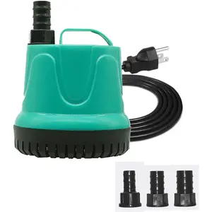 Pump, Silence Circulation Multifunctional Pump with Handle For Pond, Aquarium, Hydroponics, Fish Tank Fountain with 4.6ft (1.4M) Cord(220GPH,25W) Green