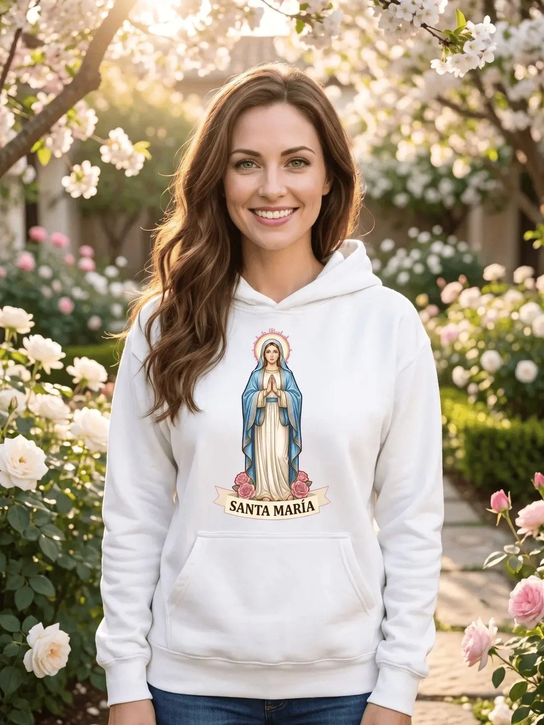 Unisex garment-dyed lightweight hoodie