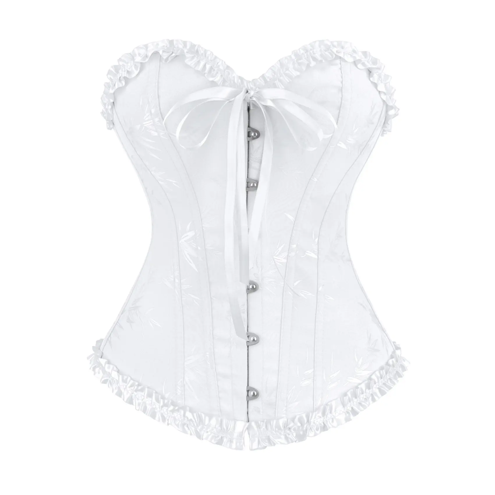 Women's Bamboo Corset Overbust Corset Sexy Lingerie Top Halloween Costume cosplay Halloween Gothic Party Outfit 818-D1