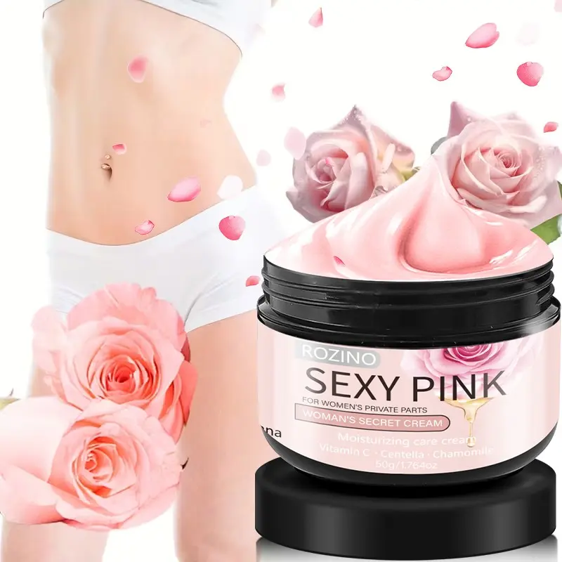 Rozino Private Moisturizing Cream 50g, Women's Intimate Care, Vitamin C, Gotu Kola, Chamomile, Hydrating, Brightening, Soothing