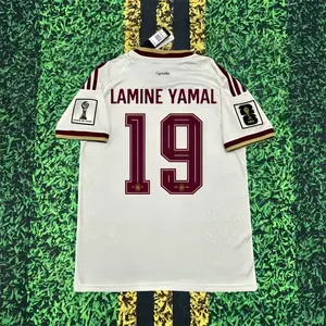 2026 Season Away White No. 19 Yamal Short-Sleeve Soccer Jersey
