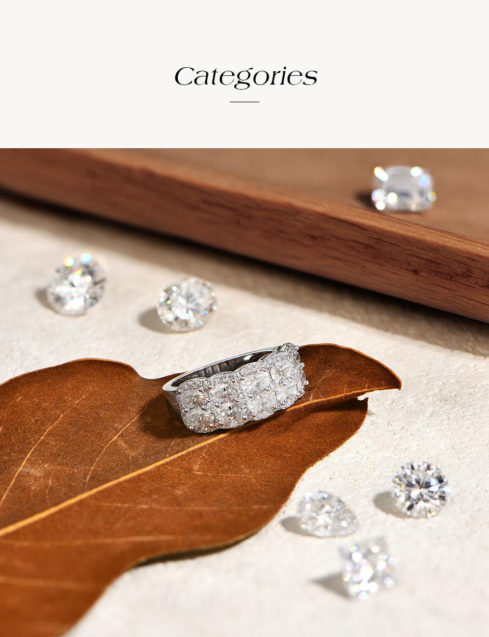 ATTAGEMS 0.3CT Oval Cut D VVS1 Color Lab-Grown Moissanite Ring Unisex 925 Sterling Silver Ring Party Anniversary Engagement Holiday Gift Fine Jewelry R355