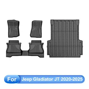 TPE All Weather Floor Mats for for 2020-2026 Jeep Gladiator JT