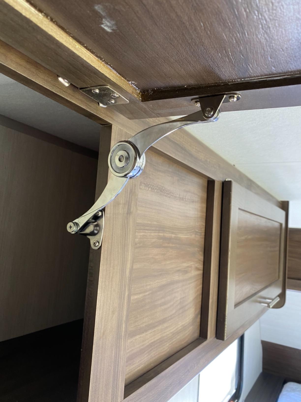 Tiberham Lid Support Hinge Adjustable Buffer Damper for Kitchen Cabinet Door Cupboard Toy Box Durable Zinc Alloy High Load Capacity 22 lbs Pack of 2