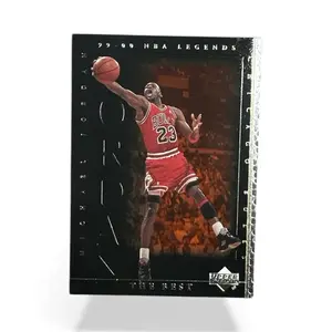 Upper Deck NBA Legends Trading Card - Michael Jordan 23 Red and Black Mint Condition Collectible Sports Memorabilia