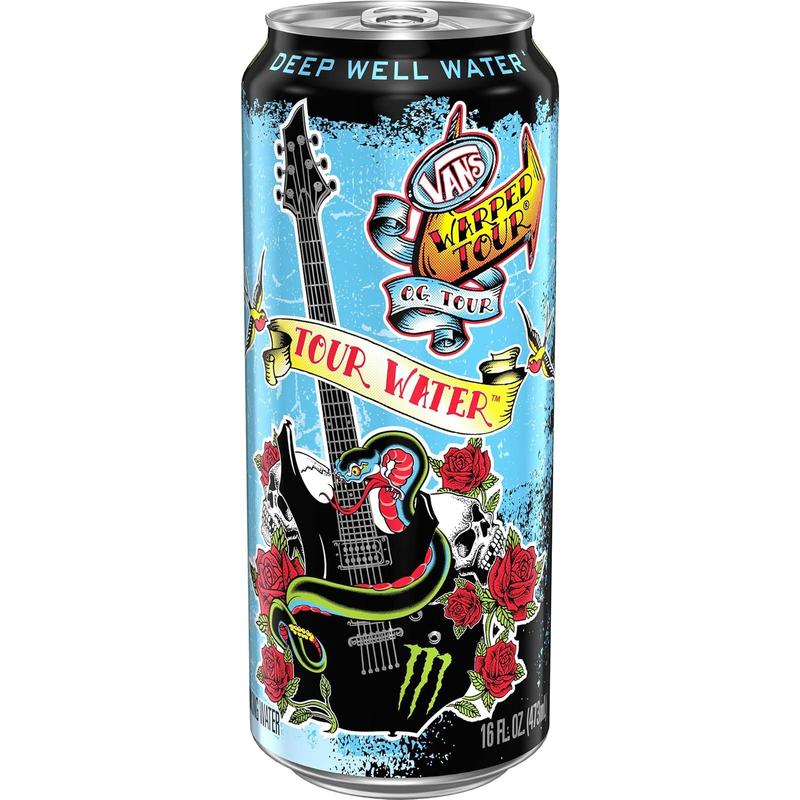 Monster Tour Water by Monster Energy, Deep Well Water, 16oz (Pack of 12)