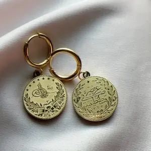 Ainaz Studio Gold Coin Earrings