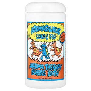 Abra Therapeutics Aromasaurus® Cold & Flu, Aroma Therapy Bubble Bath For Children, 16 oz (454 g)
