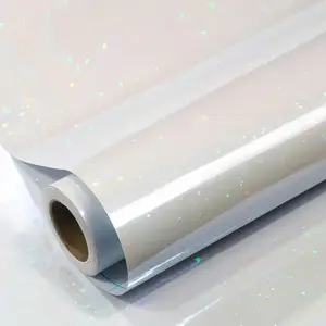 Self-Adhesive Holographic Star Stickers Roll, Vinyl Hologram Decals for DIY Creative Projects, Decorate Paper Photos Cards Bottles Phone Cases