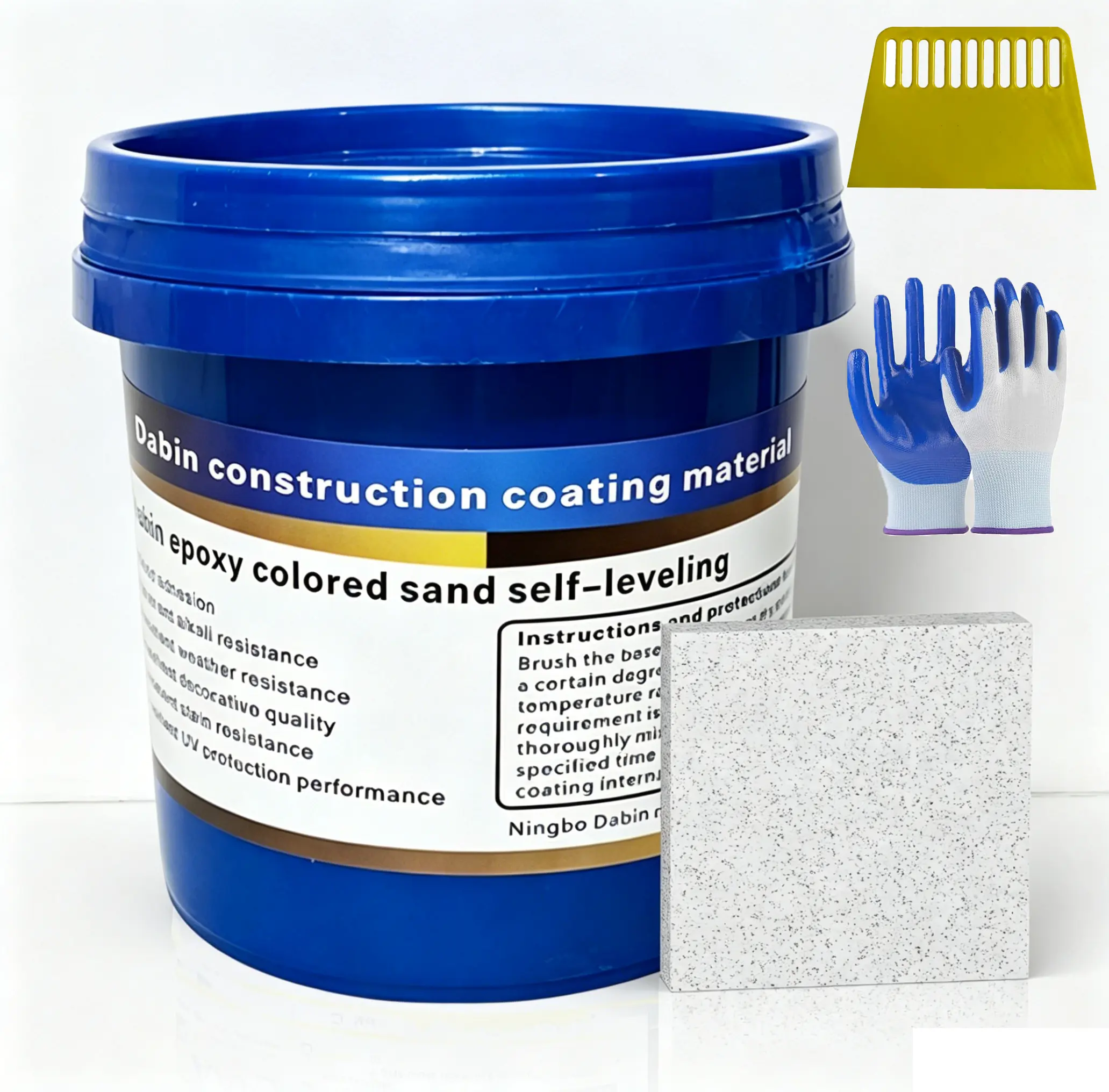 Epoxy Floor Paint Kit - Durable Surface, Easy-to-Clean Concrete Floor Coating for Home Garage, Tub Applications